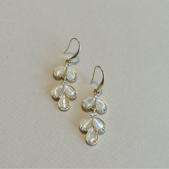 Leaf drop earrings M882 - Picture 2 of 4